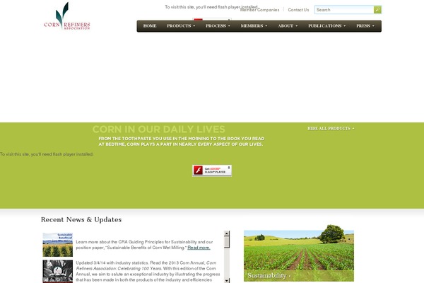 corn.org site used Corn