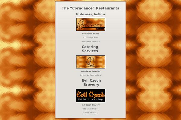 corndance.com site used Corndancetavern