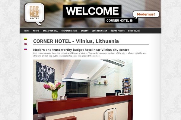 cornerhotel.lt site used Cornerhotel