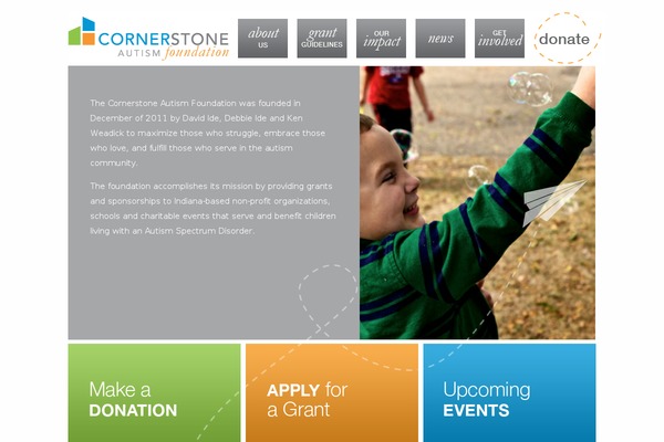 cornerstoneautismfoundation.org site used Cornerstonefoundation1.0
