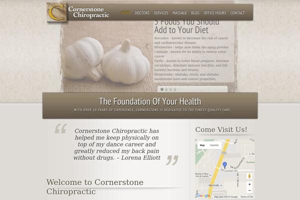 cornerstonechiropractic.com site used Cornerstonechiro