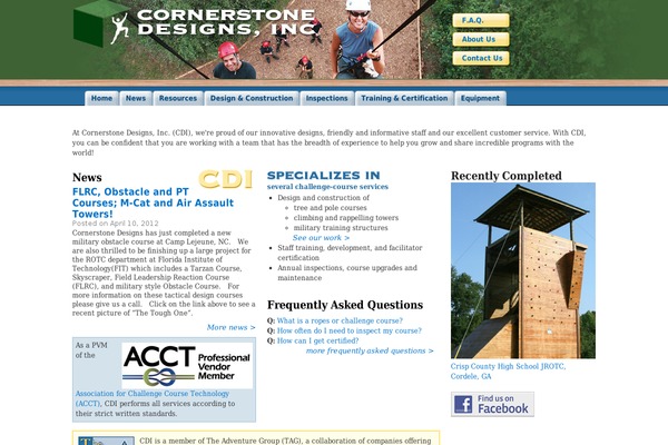 cornerstonedesignsinc.com site used Cornerstone_theme