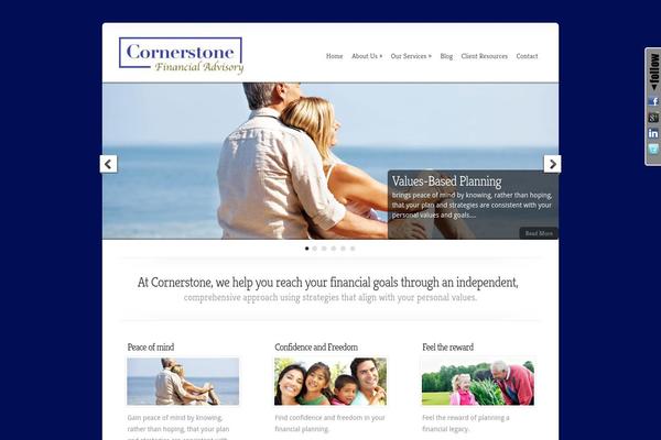 cornerstonefinancialadvisory.com site used Chameleon-latest