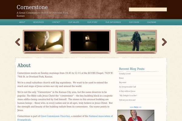 cornerstonekc.org site used Fabiano