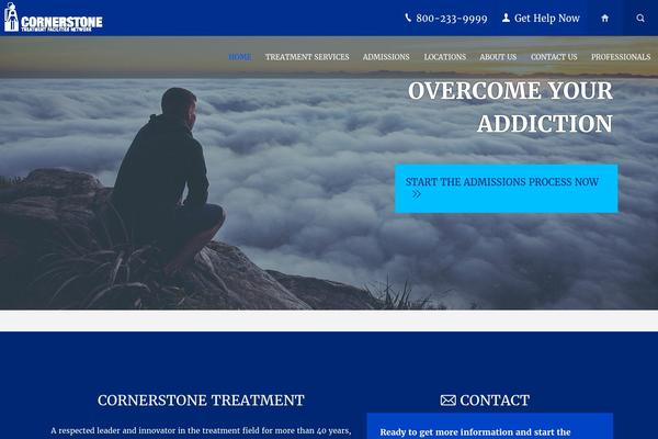 Cornerstone theme site design template sample
