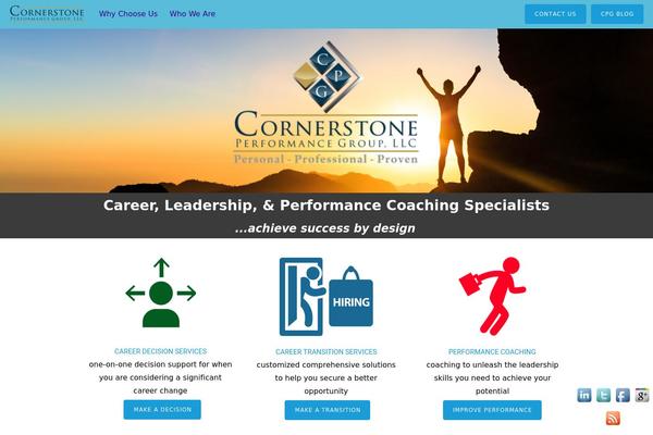 Cornerstone theme site design template sample