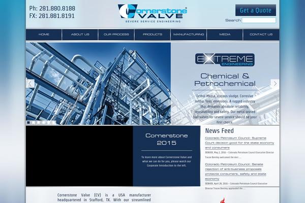 cornerstonevalve.com site used Bigsplash