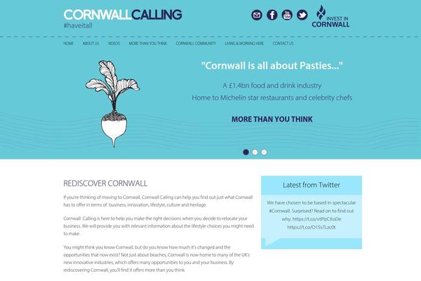 cornwallcalling.com site used Calling