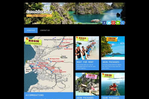 Surfarama theme site design template sample