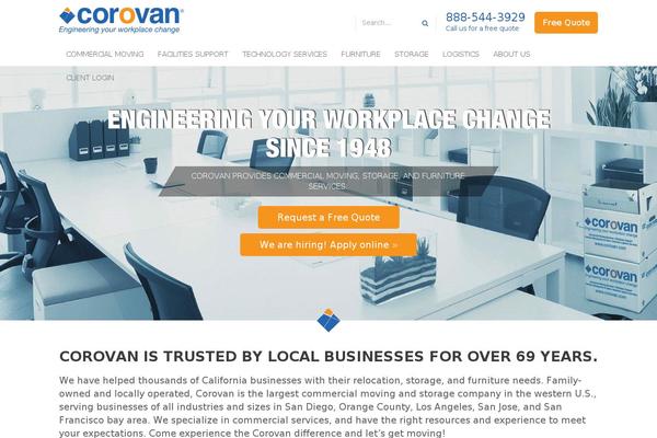 corovan.com site used Corovan