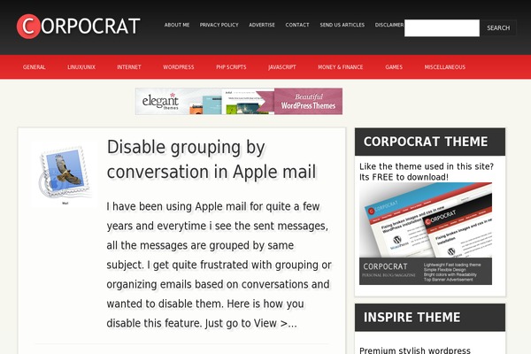corpocrat.com site used Ctheme