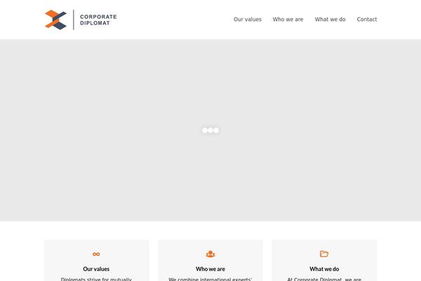Total theme site design template sample