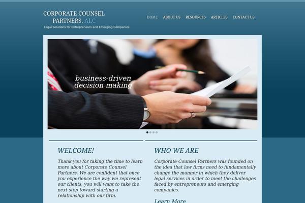 corporatecounselpartners.com site used Law