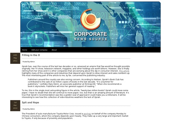 corporatenewssource.com site used Corpo-geek-10