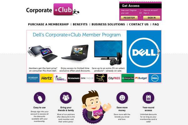 corporatepluscard.com site used Corporateplusclub
