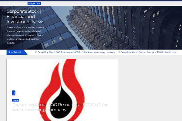 corporatestock.com site used Newsup-pro