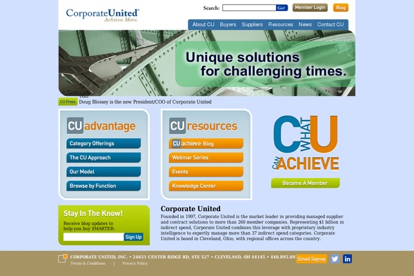 corporateunited.com site used Cuachieve