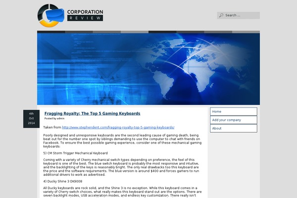 WordPress website example screenshot