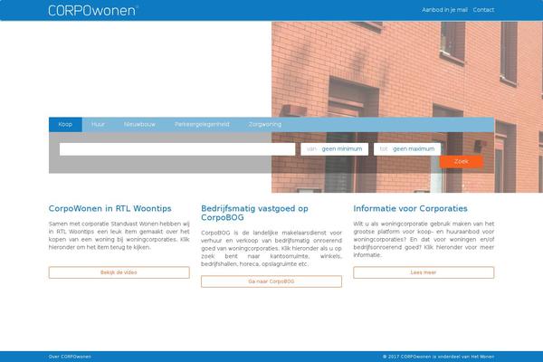 corpowonen.nl site used Corpowonen