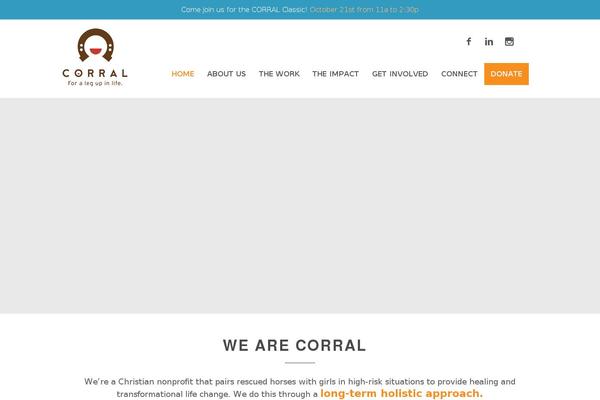 corralriding.org site used Corral