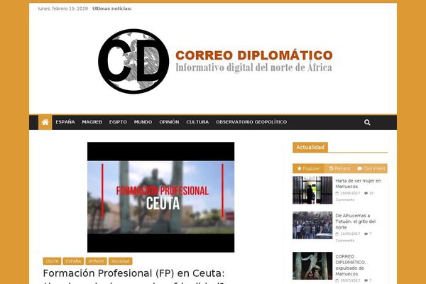 correodiplomatico.com site used Colormag-pro