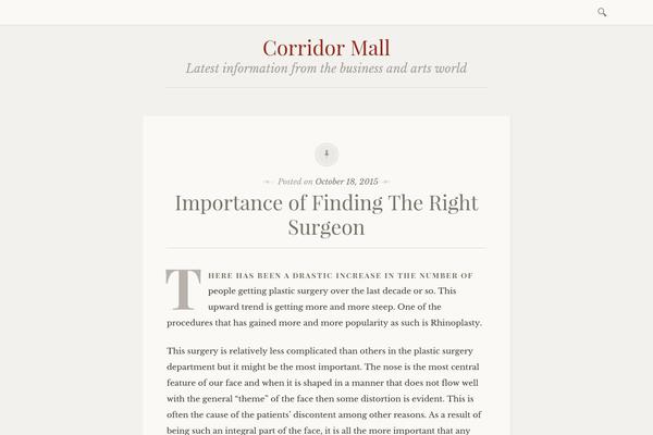 corridor-mall.com site used Libretto