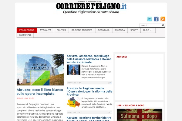 corrierepeligno.it site used Tribune-1