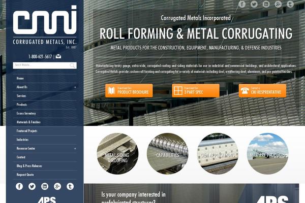 corrugated-metals.com site used Corrugated-default