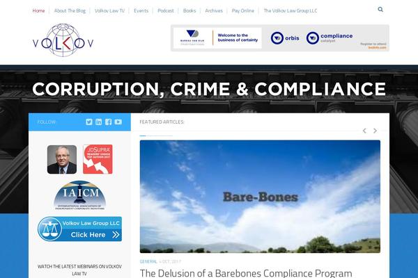 corruptioncrimecompliance.com site used Hueman-brink
