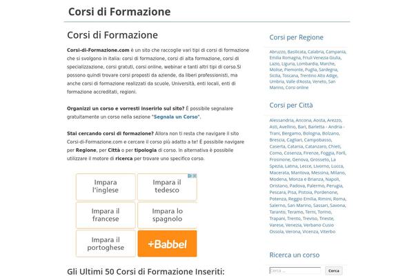 corsi-di-formazione.com site used Corso