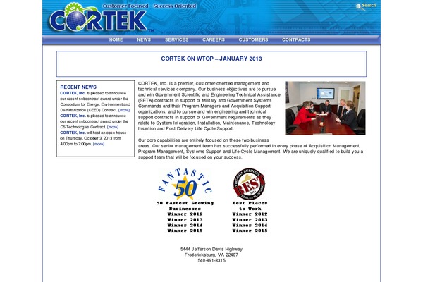 cortek.com site used Cortek