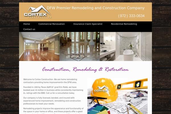 Vantage theme site design template sample