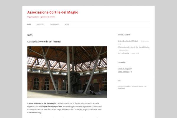 Twenty Twelve theme site design template sample