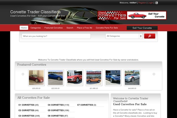 corvettetraderclassifieds.com site used Simply-responsive-cp