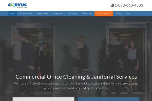 corvusjanitorial.com site used Corvus