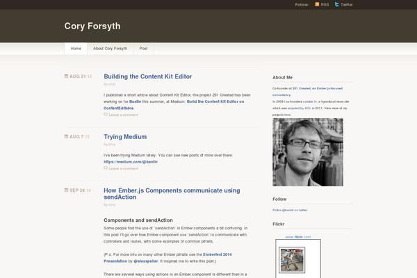 WordPress website example screenshot