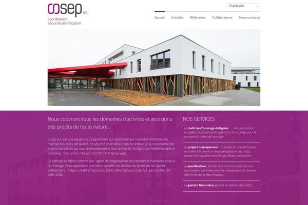 cosep.be site used Cosep