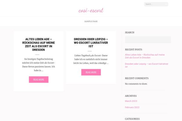 Elegant Pink theme site design template sample