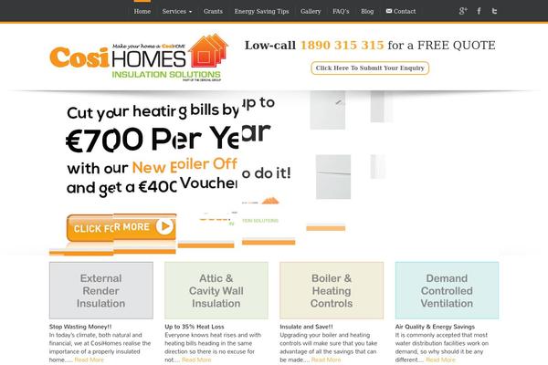 cosihomes.ie site used Cosihomes