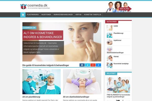cosmedia.dk site used Wp-plastic