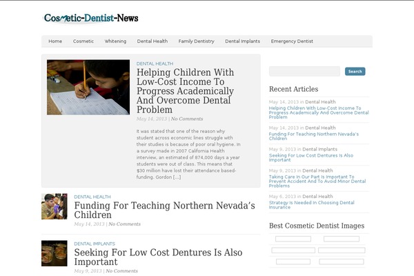cosmetic-dentist-news.com site used Oracle