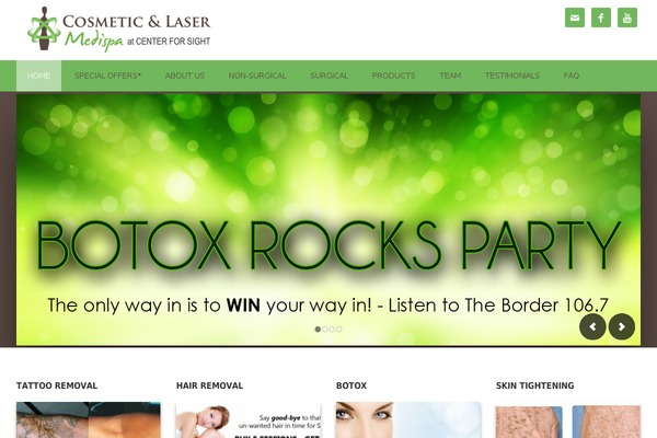 cosmeticandlasermedispa.com site used Medispa-pro