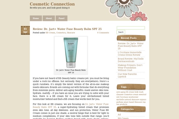 cosmeticconnection.com site used Brown-stitch