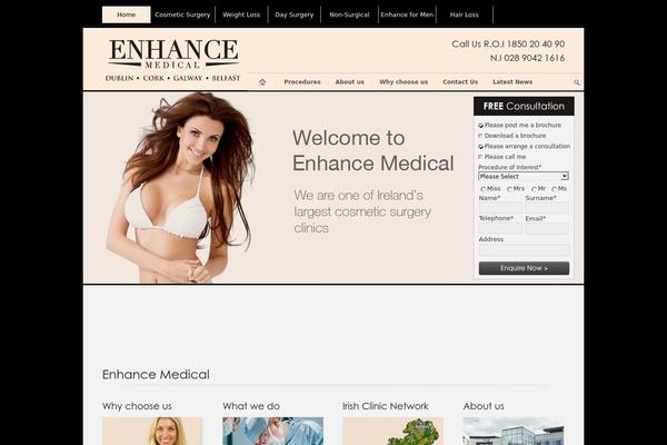 cosmeticsurgery.ie site used Pioneer