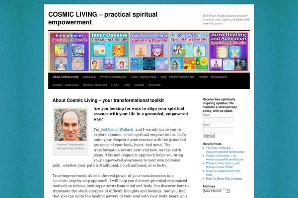 cosmic-living.com site used Twenty-ten_child-theme