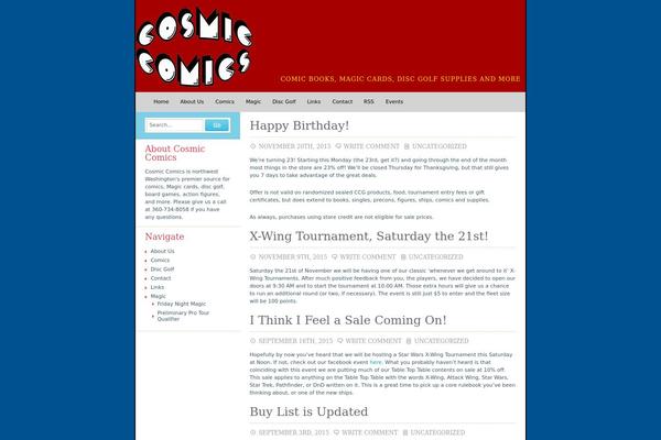 cosmiccomicsonline.com site used Craftycart