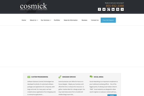 cosmicktechnologies.com site used Cosmick