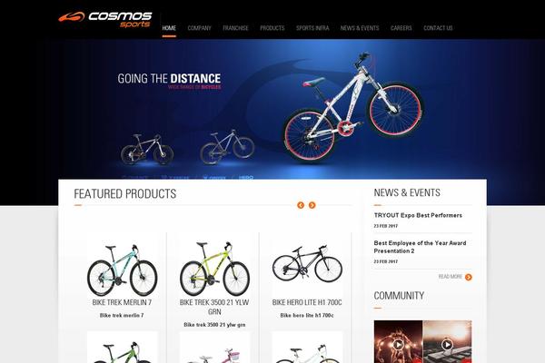 cosmossports.in site used WebOn
