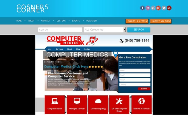cosnerscorner.com site used Wpdirectorysuite