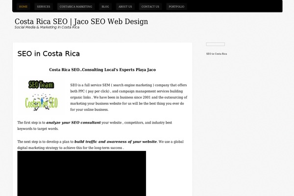 WordPress website example screenshot